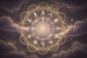 Astrological chart highlighting Venus placement in Scorpio sign during celestial transit.
