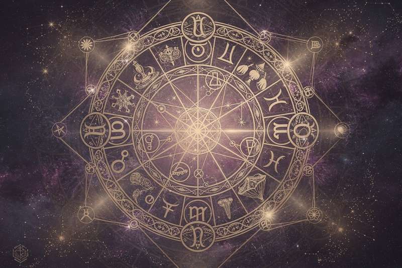 Astrological chart showing planetary aspects for July 3rd highlighting transformative cosmic alignments.